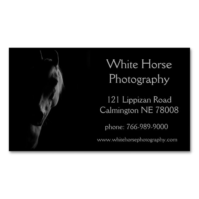 Dark Horse Personalised  Magnetic Business Card (Front)