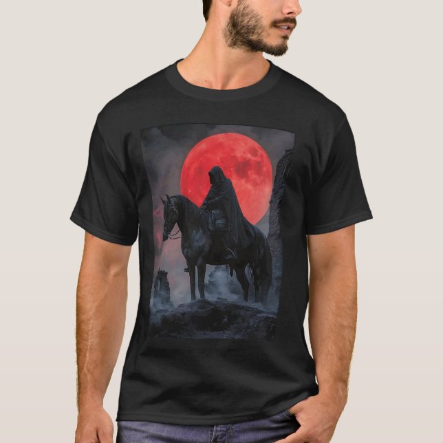 Dark horseman red moon T-Shirt (Front)