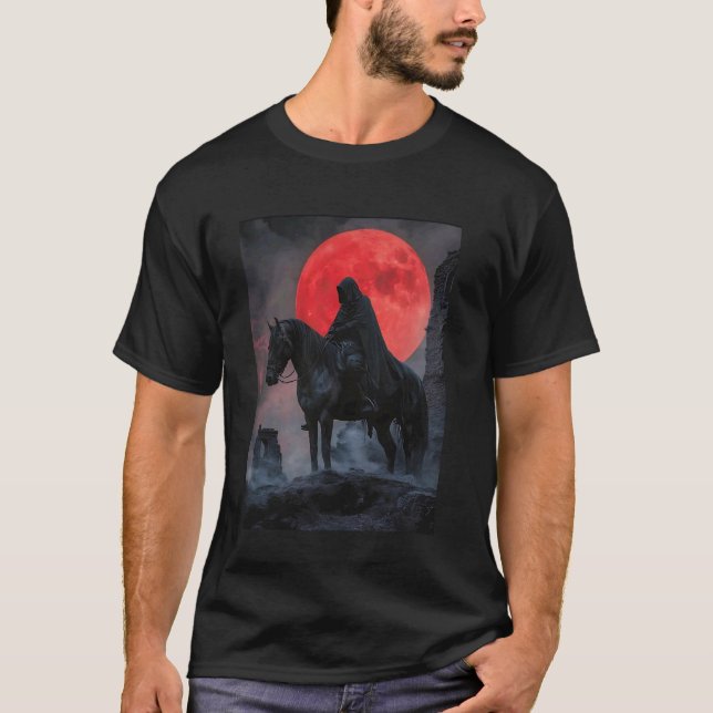 Dark horseman red moon T-Shirt (Front)
