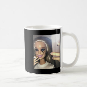Dark Humour Doll Smoking Selfie Parody Coffee Mug