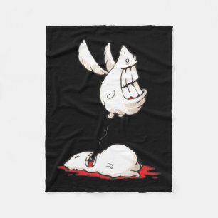 Dark Humour Ghost Strange Creature Fleece Blanket