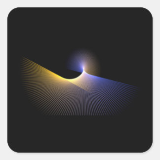 Dark illusion square sticker