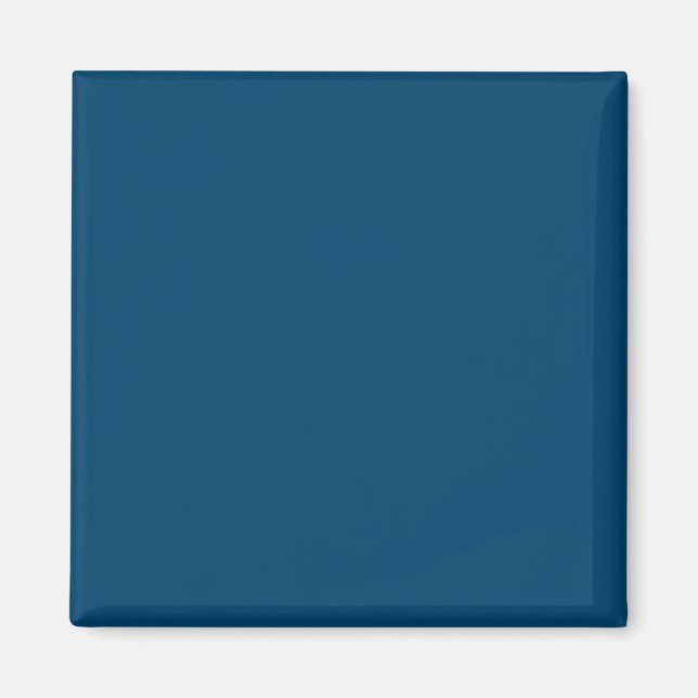 Dark Imperial Blue Cool Colour Design Magnet (Front)