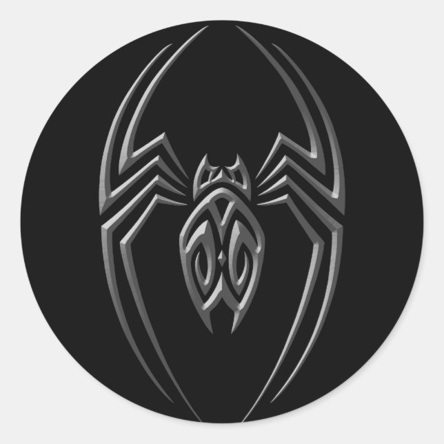 Dark Iron Spider Classic Round Sticker (Front)