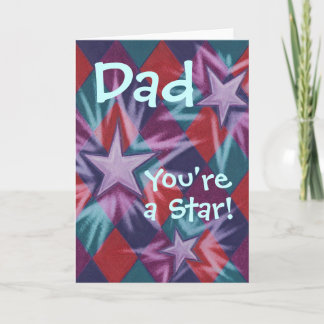 Dark Jester 'Dad You're a Star!' greetings card