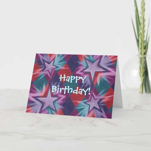 Dark Jester  'Happy Birhday!' greetings card (Front)