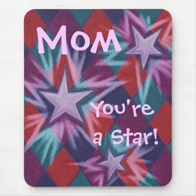 Dark Jester 'Mum You're a Star' mousepad (Front)