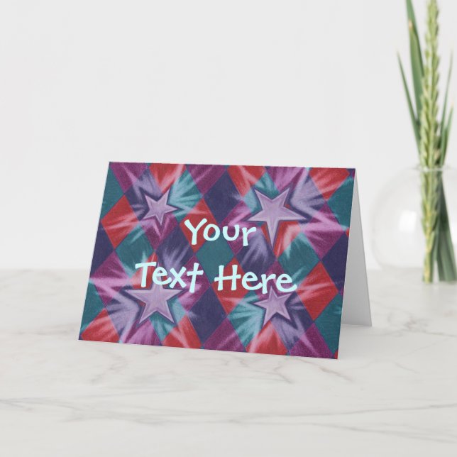 Dark Jester  'Your Text' greetings card (Front)