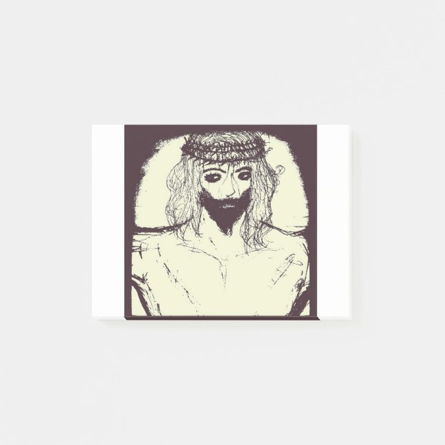Dark jesus will save the world and alternate world post-it notes (Front)