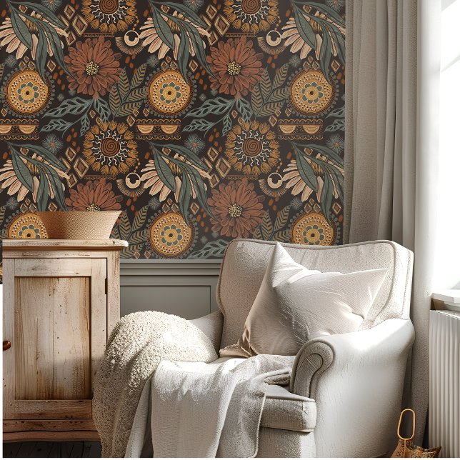 Dark Jungle Botanical Wallpaper (Creator Uploaded)