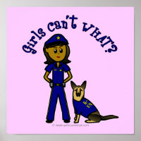 Dark K9 Police Girl