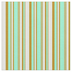 Dark Khaki, Aquamarine, Dark Goldenrod, and White Fabric