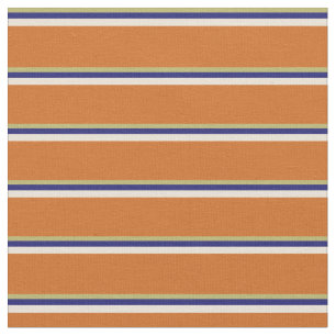 Dark Khaki, Midnight Blue, Bisque, and Chocolate Fabric