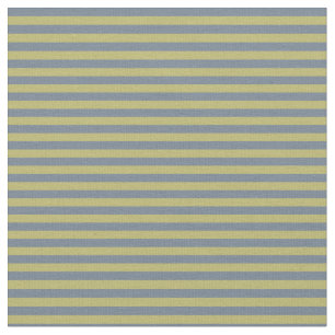 Dark Khaki & Slate Grey Pattern of Stripes Fabric