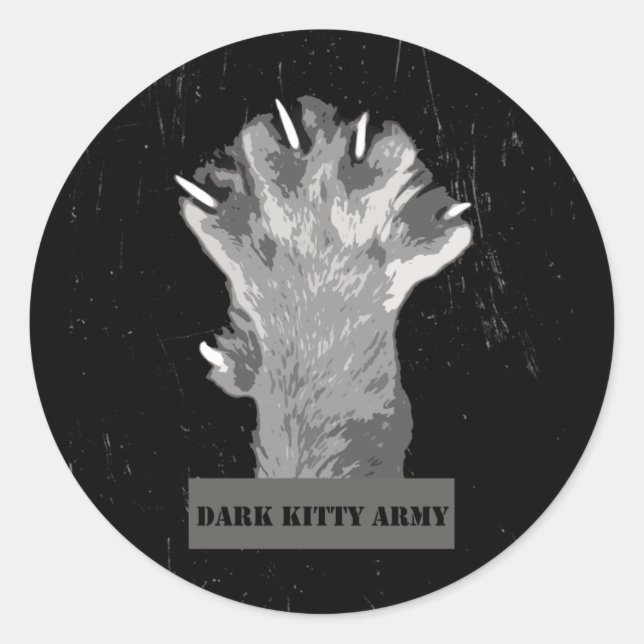 Dark Kitty Army Stickers (Front)