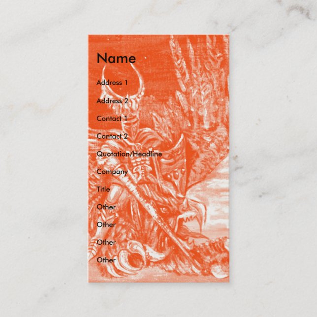 DARK KNIGHT BUSINESS CARD (Front)