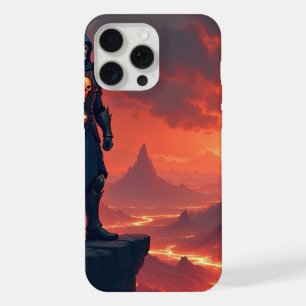 Dark Knight of Flame iPhone 15 Pro Max Case