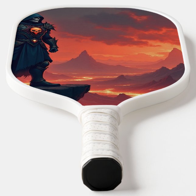Dark Knight of Flame Pickleball Paddle (Laydown)