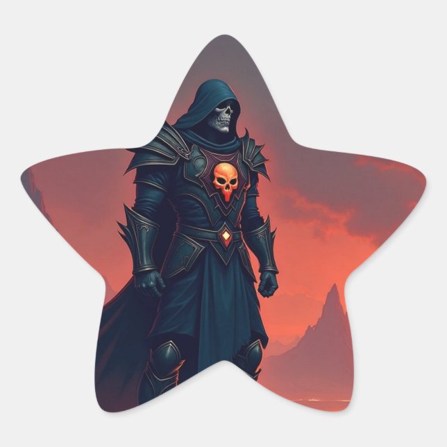 Dark Knight of Flame Star Sticker (Front)