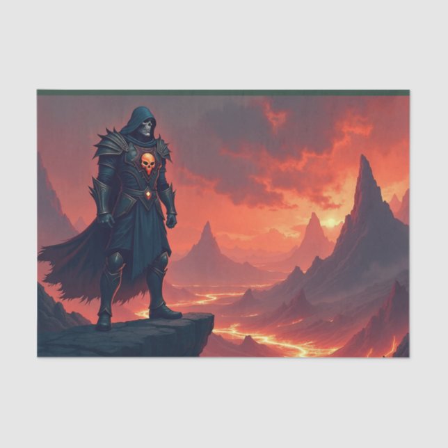 Dark Knight of Flame Tissue Paper (Front)