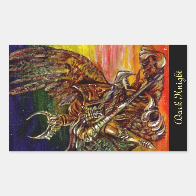 Dark Knight Rectangular Sticker (Front)