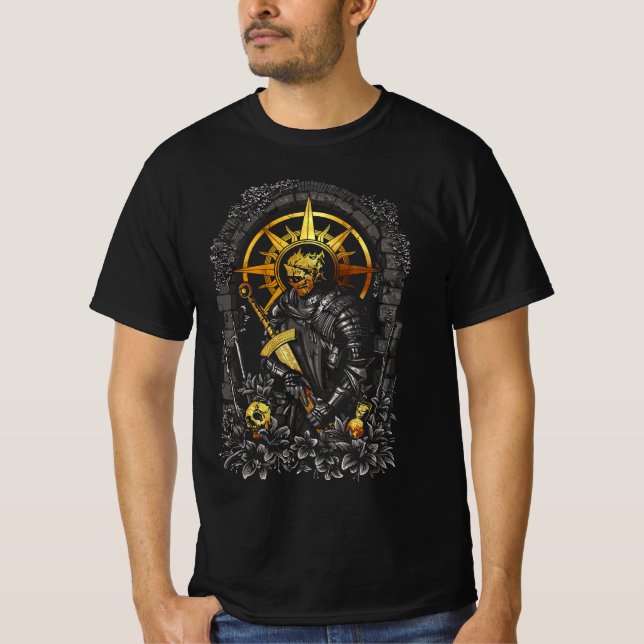 Dark Knight: The Warrior in Shadows T-Shirt (Front)