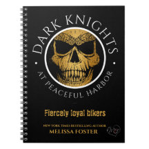 Dark Knights Logo 6.5" x 8.75" spiral notebook