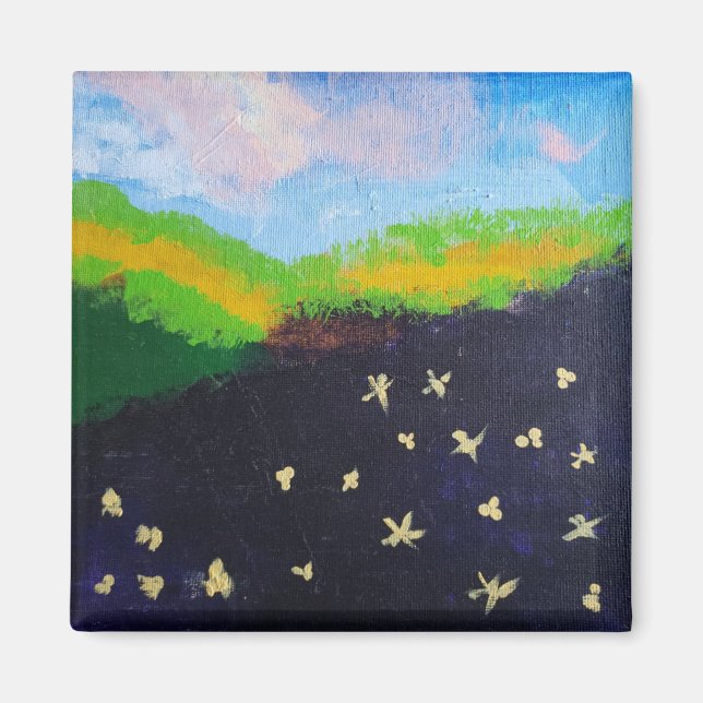 dark landscape painting magnet by jamie (Front)