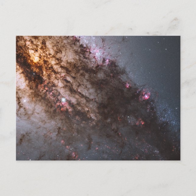 Dark Lanes Of Dust Crisscross Centaurus A Galaxy. Postcard (Front)