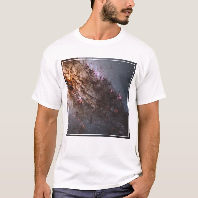 Dark Lanes Of Dust Crisscross Centaurus A Galaxy. T-Shirt (Front)