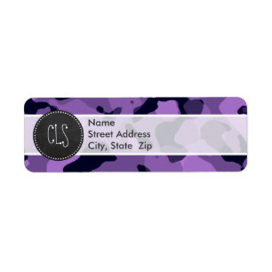 Dark Lavender Camo; Vintage Chalkboard