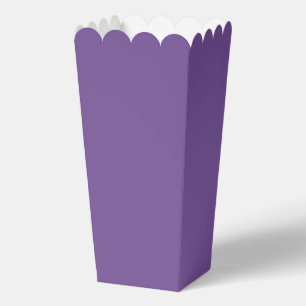 Dark Lavender Popcorn Box Favour