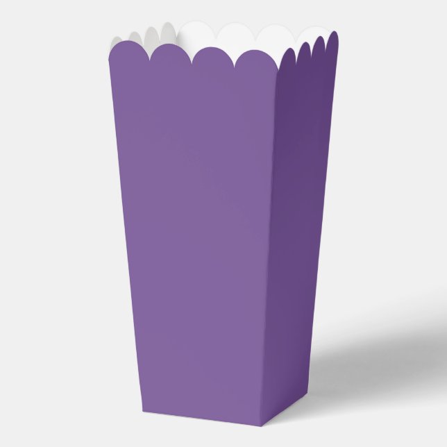 Dark Lavender Popcorn Box Favour (Front)