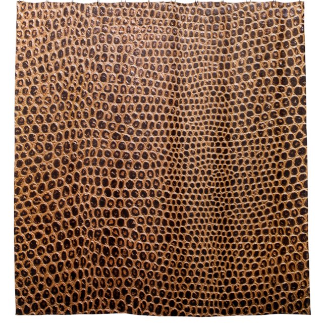 dark leather background shower curtain (Front)