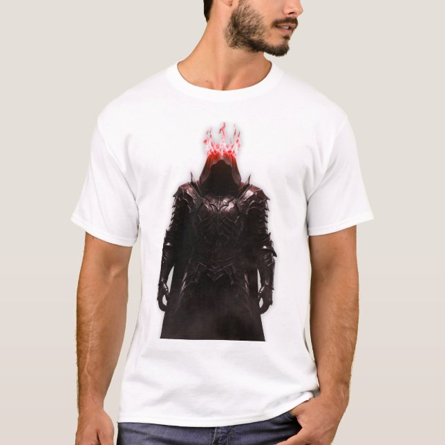 Dark Legendary Warrior Gothic T-Shirt | Mystical  (Front)