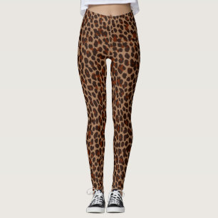 Dark Leopard Print Leggings