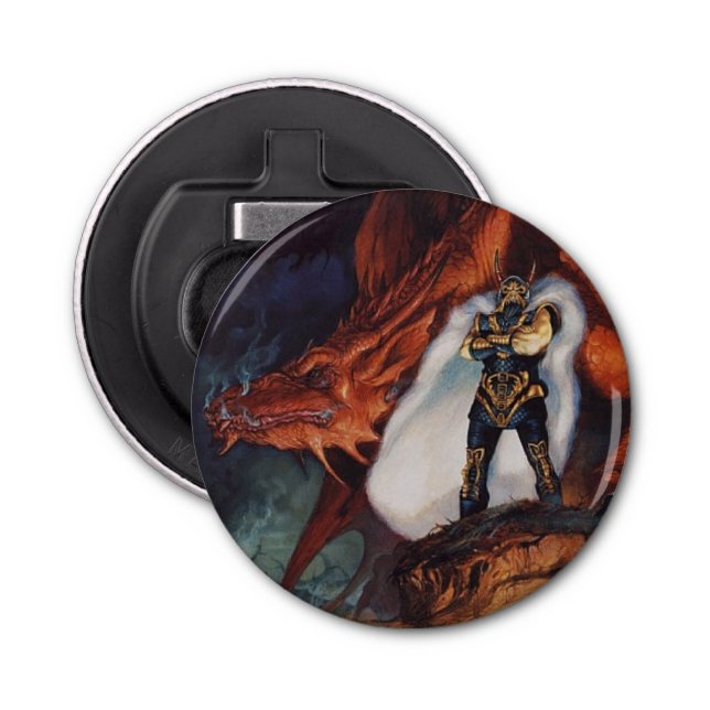 Dark Lord Dragon Bottle Opener Magnet (Front)