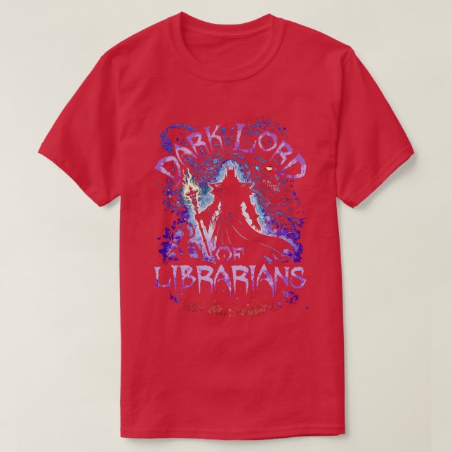 Dark Lord Of Librarians T-Shirt (Design Front)