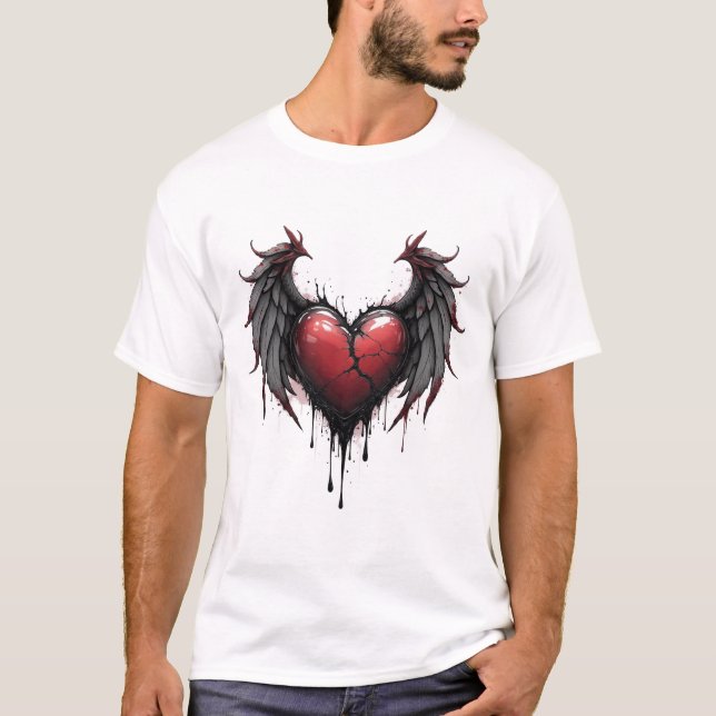 dark love angel T-Shirt (Front)