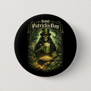 Dark Luck of Saint Patrick 6 Cm Round Badge