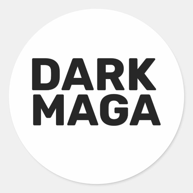 Dark Maga Funny Halloween Trump 2024 Classic Round Sticker (Front)