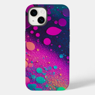 Dark Magenta Aqua Glitter iPhone Mate Tough Case