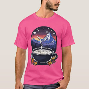 Dark Magic Cauldron Sticker T-Shirt Design
