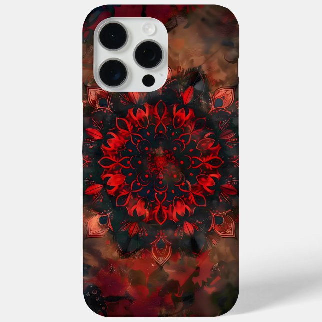 Dark Mandala- Boho Gothic Gift Case-Mate iPhone Case (Back)