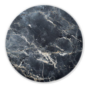 Dark Marble Stone Pattern Ceramic Knob