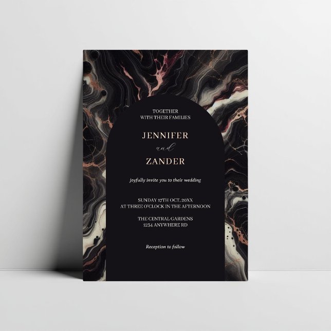 Dark Marble Wedding Moody & Luxe Autumn Elegance  (Creator Uploaded)