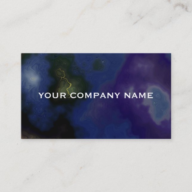 Dark Marbled Nebula Business Card (Front)