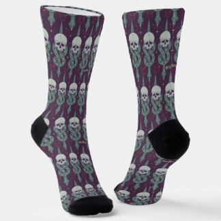 Dark Mark Geometric Icon Pattern Socks