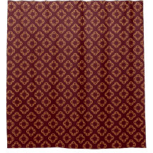 Dark Maroon Floral Seamless Pattern