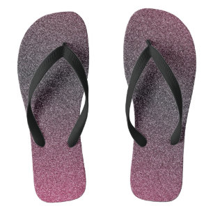 Dark-Maroon Gradient Glitters, Pair of Jandals